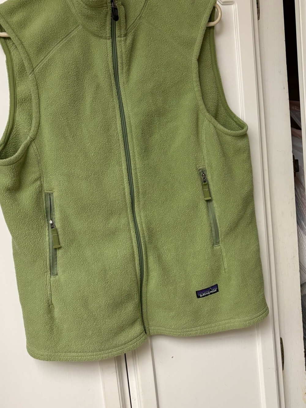 Patagonia Green Fleece Vest with Zip Pockets